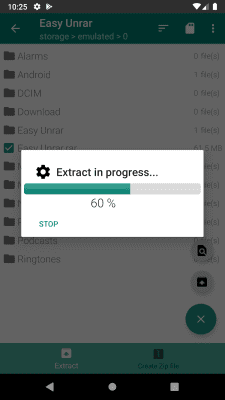 Скриншот приложения Easy Unrar, Unzip & Zip - №3