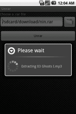 Скриншот приложения Unrar - №2
