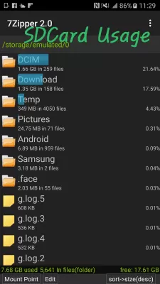 Скриншот приложения 7Zipper 2.0 - №4