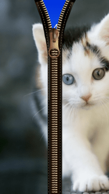 Скриншот приложения Cat Zipper Screen Lock - №2