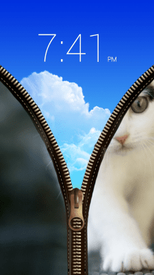 Скриншот приложения Cat Zipper Screen Lock - №5