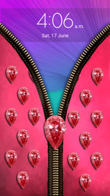Скриншот приложения Diamond Zipper Screen Lock - №3