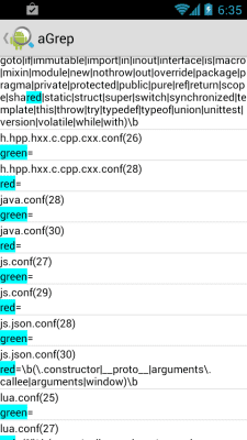 Скриншот приложения aGrep - №3