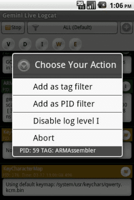 Скриншот приложения Gemini Live Logcat - №3