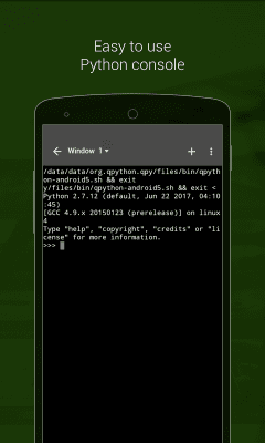 Скриншот приложения QPython - Python for Android - №2