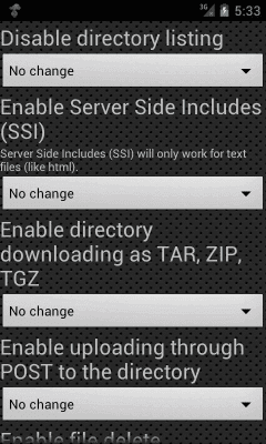 Скриншот приложения Web Server Ultimate - №5