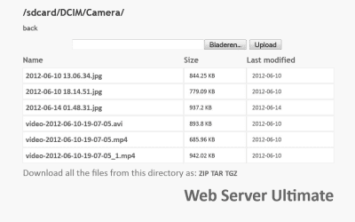 Скриншот приложения Web Server Ultimate - №8