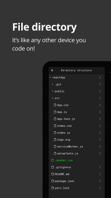 Скриншот приложения Dcoder, Compiler IDE :Code & Programming on mobile - №2