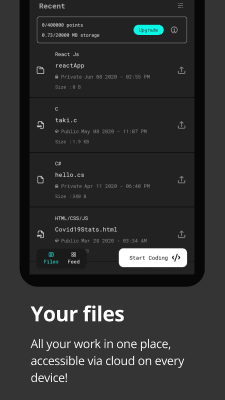 Скриншот приложения Dcoder, Compiler IDE :Code & Programming on mobile - №5