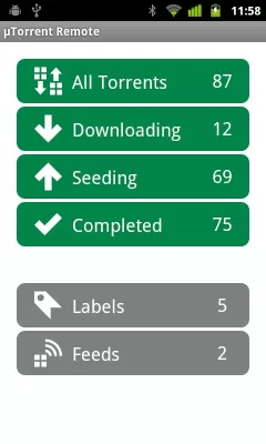 Скриншот приложения uTorrent Remote - №1