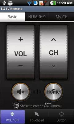 Скриншот приложения LG TV Remote 2011 - №1