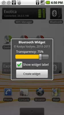 Скриншот приложения Bluetooth Widget - №3