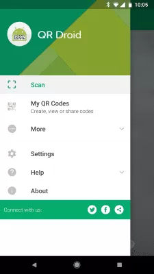 Скриншот приложения QR Droid Code Scanner - №1
