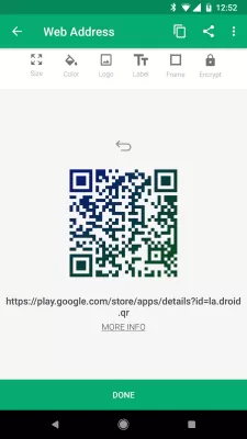 Скриншот приложения QR Droid Code Scanner - №7