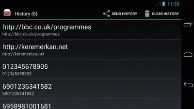 Скриншот приложения Штрих-QR Code Scanner - №3
