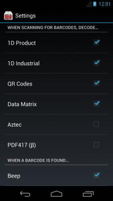 Скриншот приложения Штрих-QR Code Scanner - №6