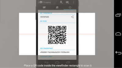 Скриншот приложения Threema QR Scanner Plugin - №2