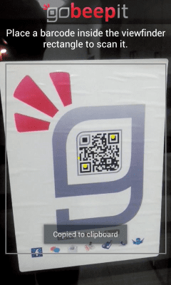 Скриншот приложения QR-код сканер - goBeepit - №1