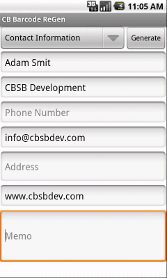Скриншот приложения CB Barcode ReGen - №7
