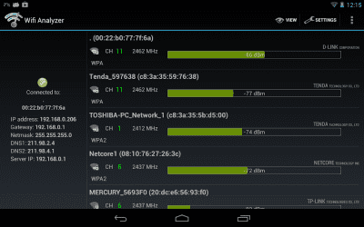 Скриншот приложения WiFi Analyzer - №9