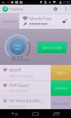 Скриншот приложения Free Zone - Free WiFi Scanner - №2