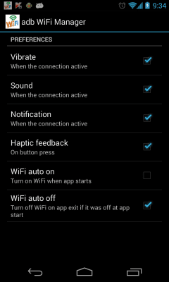 Скриншот приложения Droid ADB WIFI Manager - №3