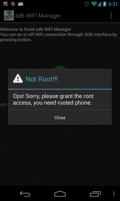 Скриншот приложения Droid ADB WIFI Manager - №4