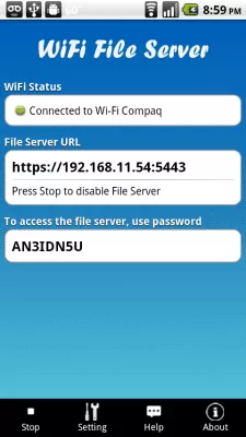 Скриншот приложения WiFi File Server - №1