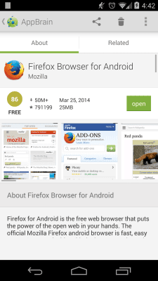 Скриншот приложения AppBrain App Market - №4