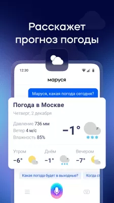 Скриншот приложения Маруся — голосовой помощник! - №3