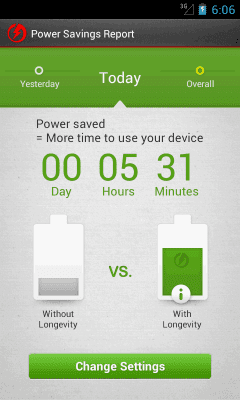 Скриншот приложения Longevity - Battery Saver - №2