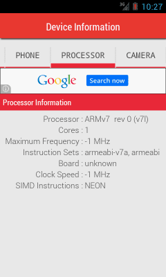 Скриншот приложения My Device Info - №3