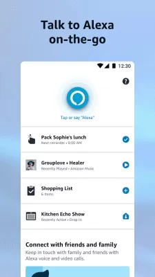 Скриншот приложения Amazon Alexa - №1