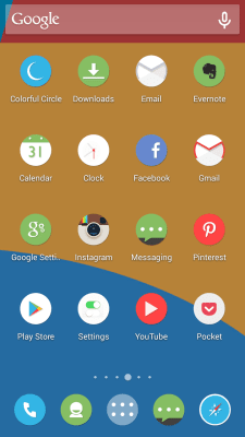 Скриншот приложения Circle Solo Launcher Theme - №5