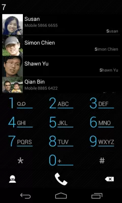 Скриншот приложения exDialer Black ICS Theme - №1