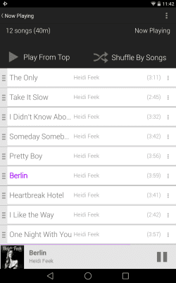 Скриншот приложения Rocket Player Light Purple - №5