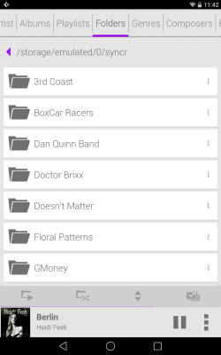Скриншот приложения Rocket Player Light Purple - №6