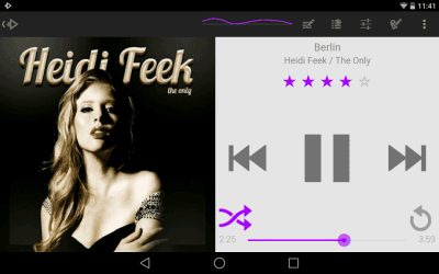 Скриншот приложения Rocket Player Light Purple - №8