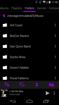 Скриншот приложения Rocket Player Dark Purple Skin - №4