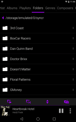Скриншот приложения Rocket Player Dark Purple Skin - №6