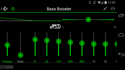 Скриншот приложения Rocket Player Dark Green Theme - №4