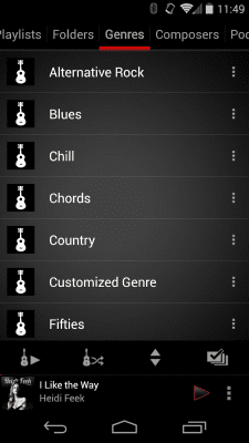 Скриншот приложения Rocket Player Classic Red Skin - №4