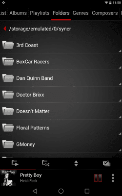 Скриншот приложения Rocket Player Classic Red Skin - №6