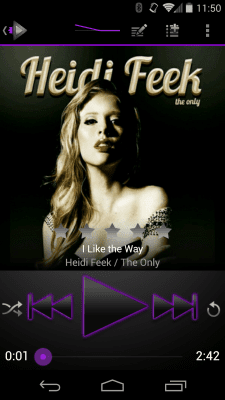 Скриншот приложения Rocket Player Classic Purple - №3