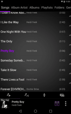 Скриншот приложения Rocket Player Classic Purple - №5