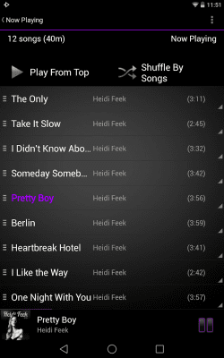 Скриншот приложения Rocket Player Classic Purple - №6
