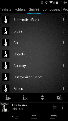 Скриншот приложения Rocket Player Classic Blue - №4