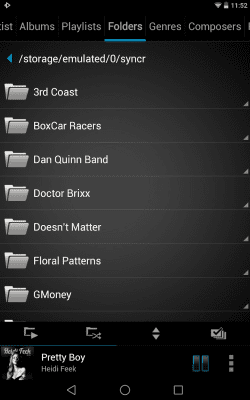 Скриншот приложения Rocket Player Classic Blue - №5