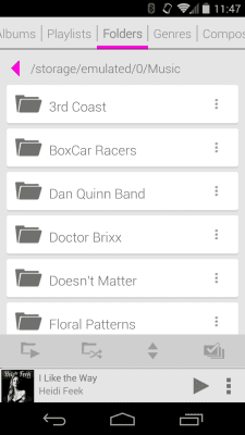 Скриншот приложения Rocket Player Light Pink Theme - №4