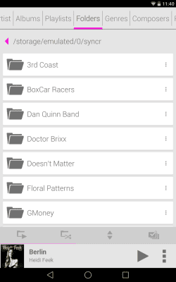 Скриншот приложения Rocket Player Light Pink Theme - №6